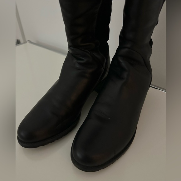 Stuart Weizman 5050 leather long boots black size 6 - Picture 4 of 8